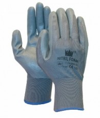 Handschoen blauw /foam nitril maat 10/XL